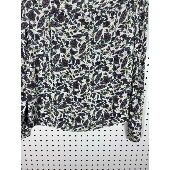 J.Crew drapey boatneck floral top size Xs - Picture 5 of 8